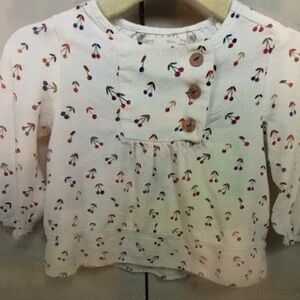 Cherry Print Kids Blouse